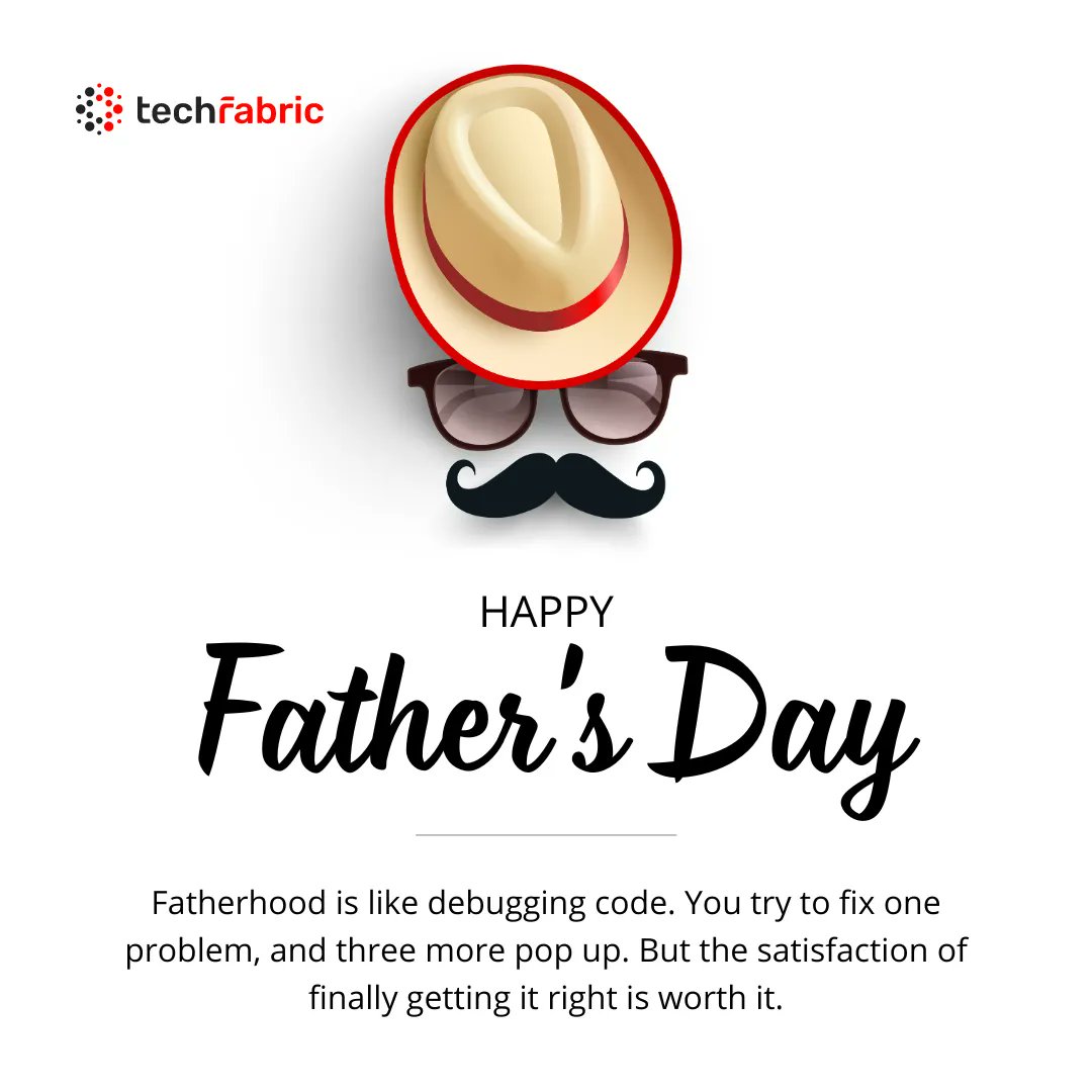 tech_fabric's tweet image. 👨‍👧‍👦To the incredible fathers out there, Happy Father&apos;s Day! At TechFabric, we recognize the important role fathers play in shaping the next generation. #FathersDay #FathersInTech #TechFabric #Family #WorkLifeBalance #TechIndustry #SoftwareDevelopment #AzureCloud #MicrosoftPartner