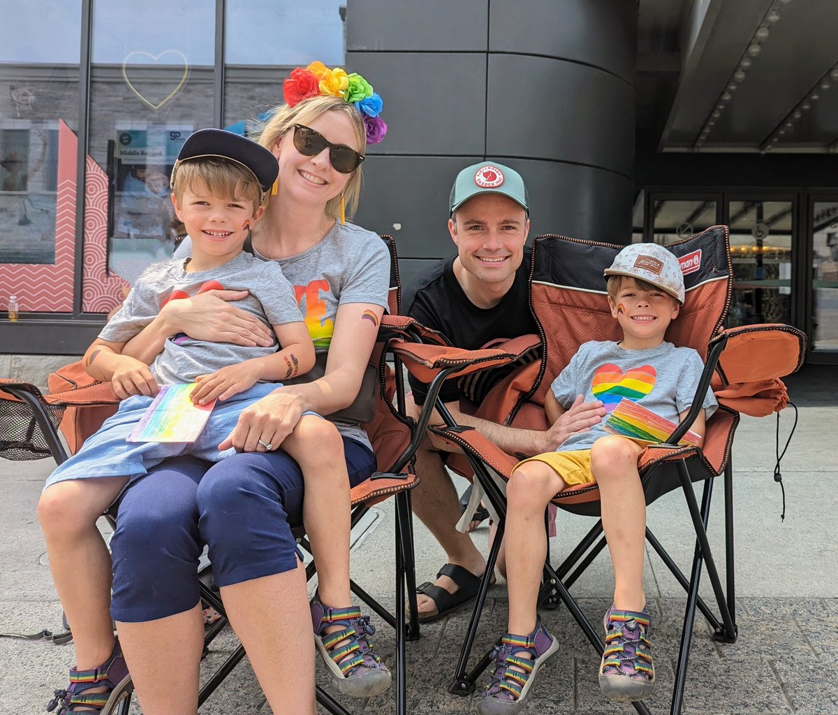 mscollins_ldsb's tweet photo. Last year my family and I walked in the Kingston Pride Parade. This year we watched! I was so excited to see such a huge limestone contingent. What a turnout! So proud to be a LDSB educator! https://t.co/9ee0MnGy7o
