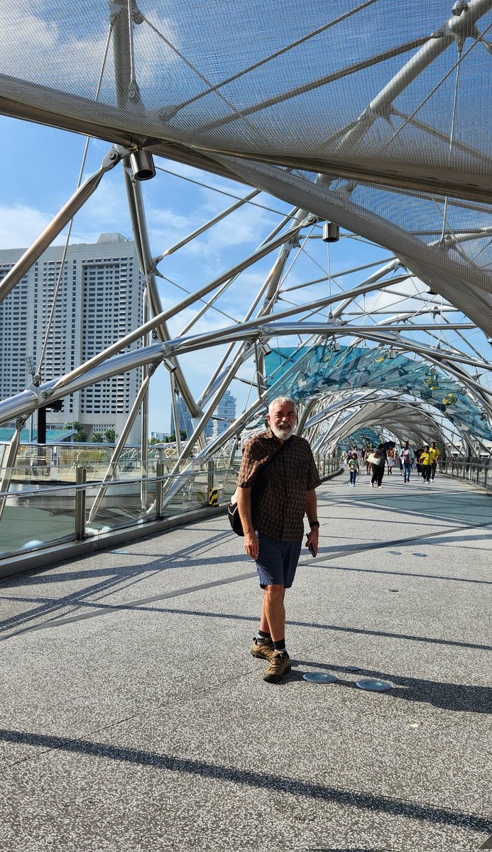 robeanne's tweet image. Why can't we have an amazing walking and cycling bridge like this across the Waikato in Kirikiriroa? Bbbut we need more bridgrs for cars, and what a waste of money just for people who don't pay road tax and no vision or courage! #LoveTheTron