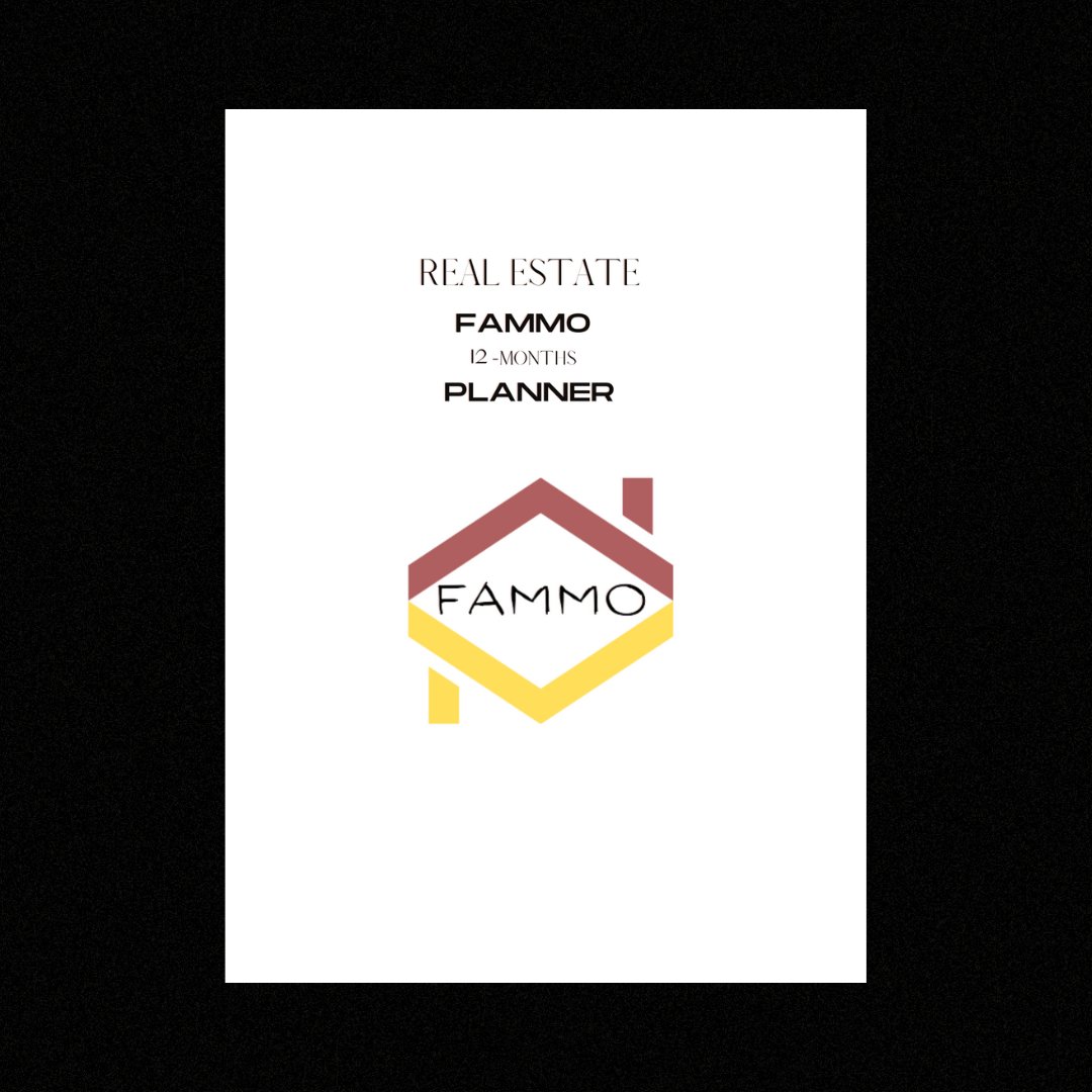 Purchase your Real Estate Planner now on Amazon.

#amazon  #realestateplanner  #planner
#education  #fammo  #coaching