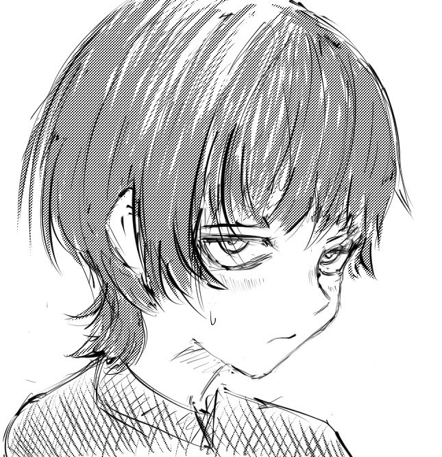 日曜が終わってしまうので、ショートカットの子を描いて正気を保っている https://t.co/6ZAyBGY7Ok