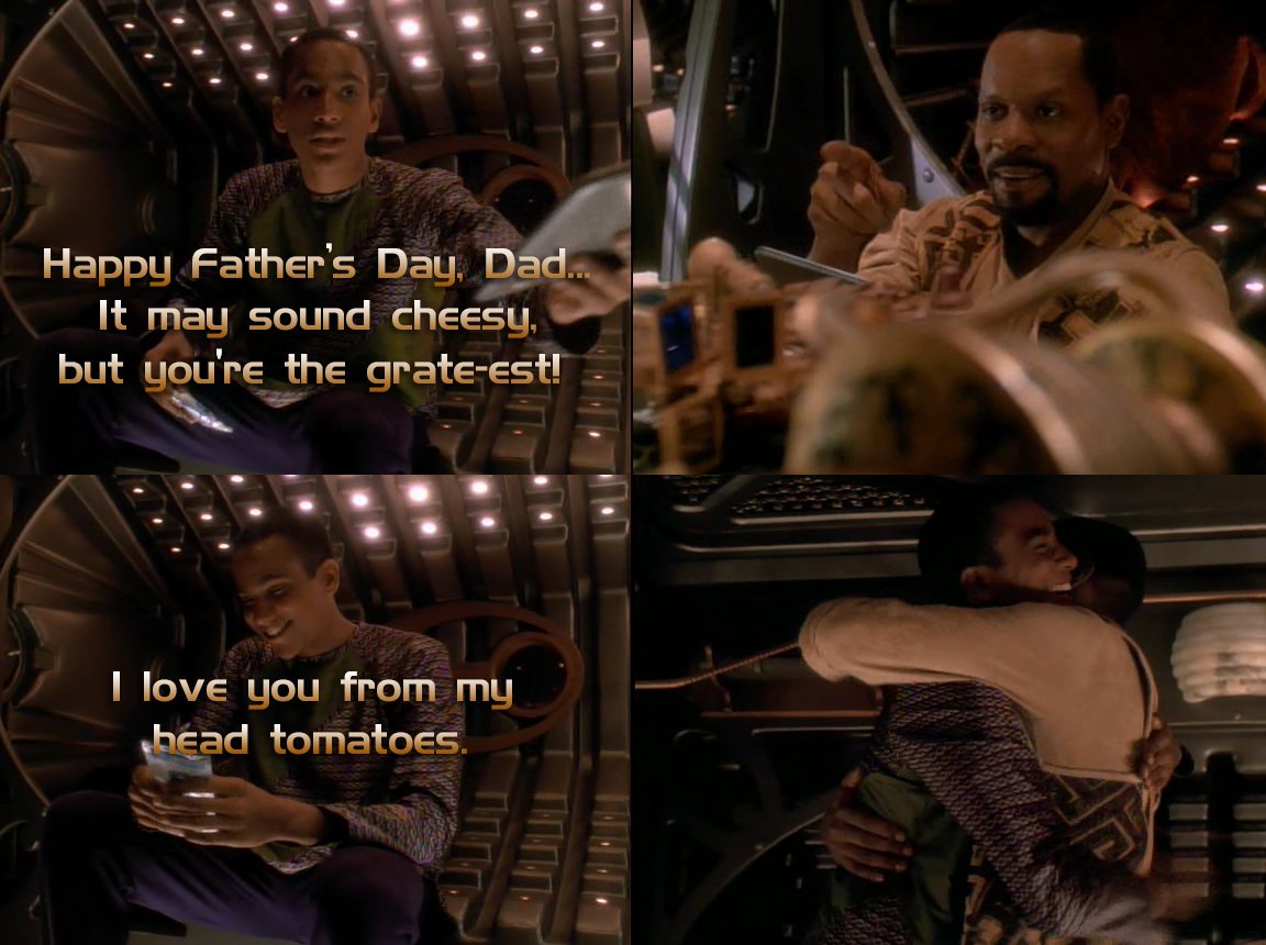 A long line of jokesters, those Sisko's. #StarTrek #StarTrekDS9