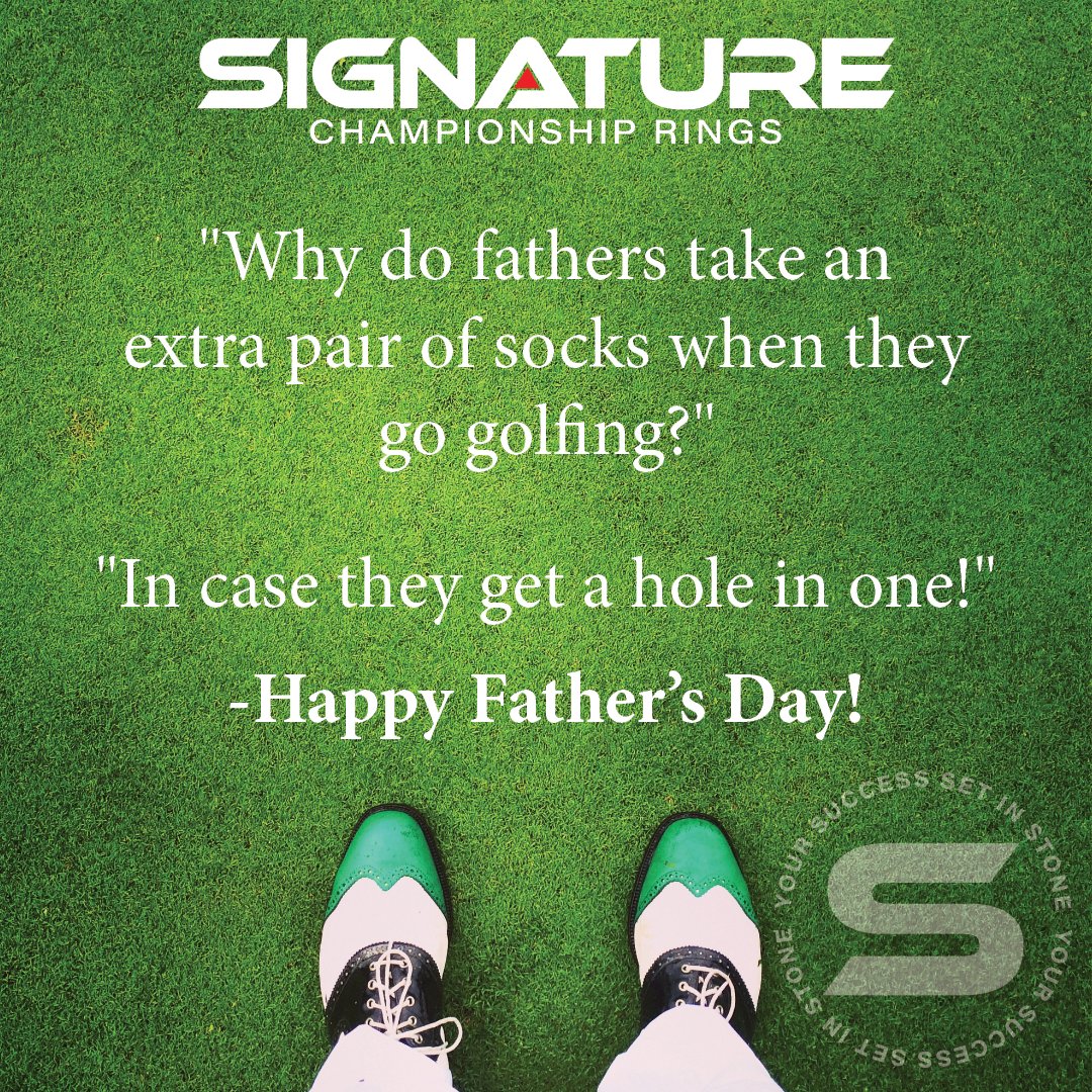 Happy Father's Day to all the dads out there! Here's a good dad joke for you! : )
#championshiprings #champrings #showyoursignature #fathersday