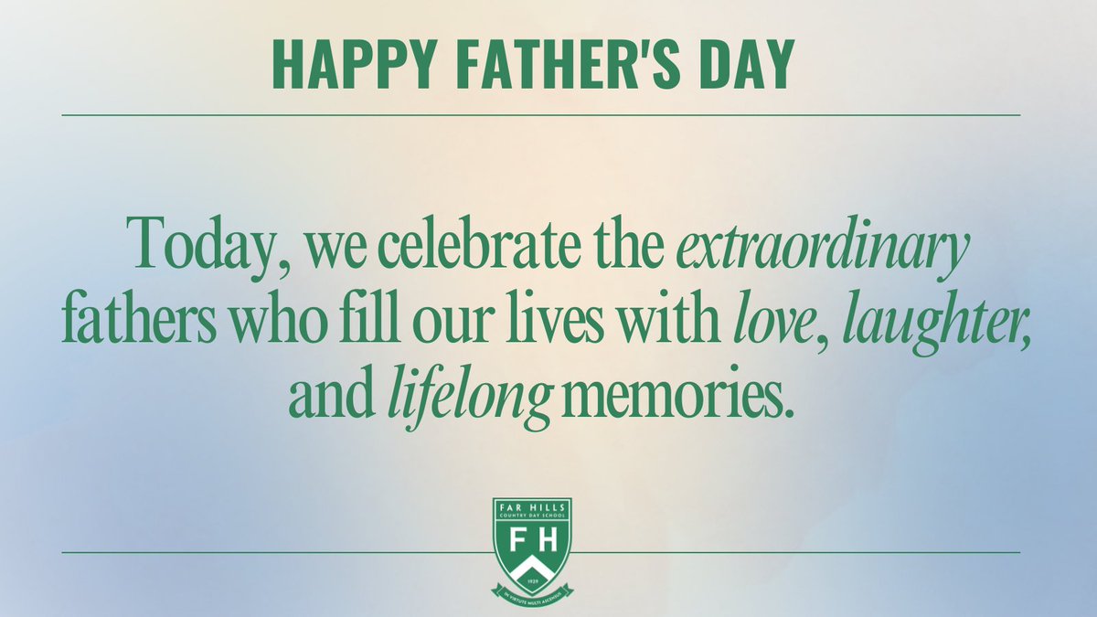 fhcds's tweet photo. Happy Father's Day to all Dads out there and those in the Dad role. Far Hills is sending love to anyone who needs it this Father's Day. 💙 https://t.co/EiAG7Ry4Kw