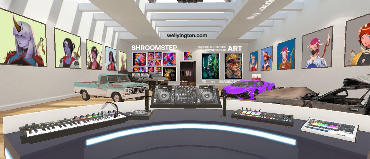 wellyington's tweet photo. +1 add to my #Neuronnuggets collection and new feature to The White Hall. We finally have a proper #DJ booth in it! 🚀
#LFG https://t.co/Iur05fm34K
#NFT #NFTs #NFTCommunity #web3 #web3community #Polygon #PolygonNFT #oncyber #spatial https://t.co/LTVaLBCym9