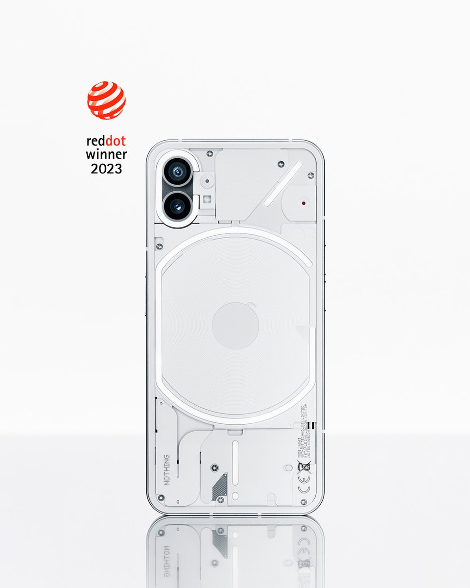 nothingarabia's tweet photo. Iconic design sits at the centre of our mission to make tech fun again. We’re proud to have won three Red Dot Design Awards for Phone (1), Ear (stick) &amp; Ear (2).

#نوثينج_العربية
#Ear2 #Phone1 #EarStick #NothingArabia https://t.co/U1CjDpAKoB
