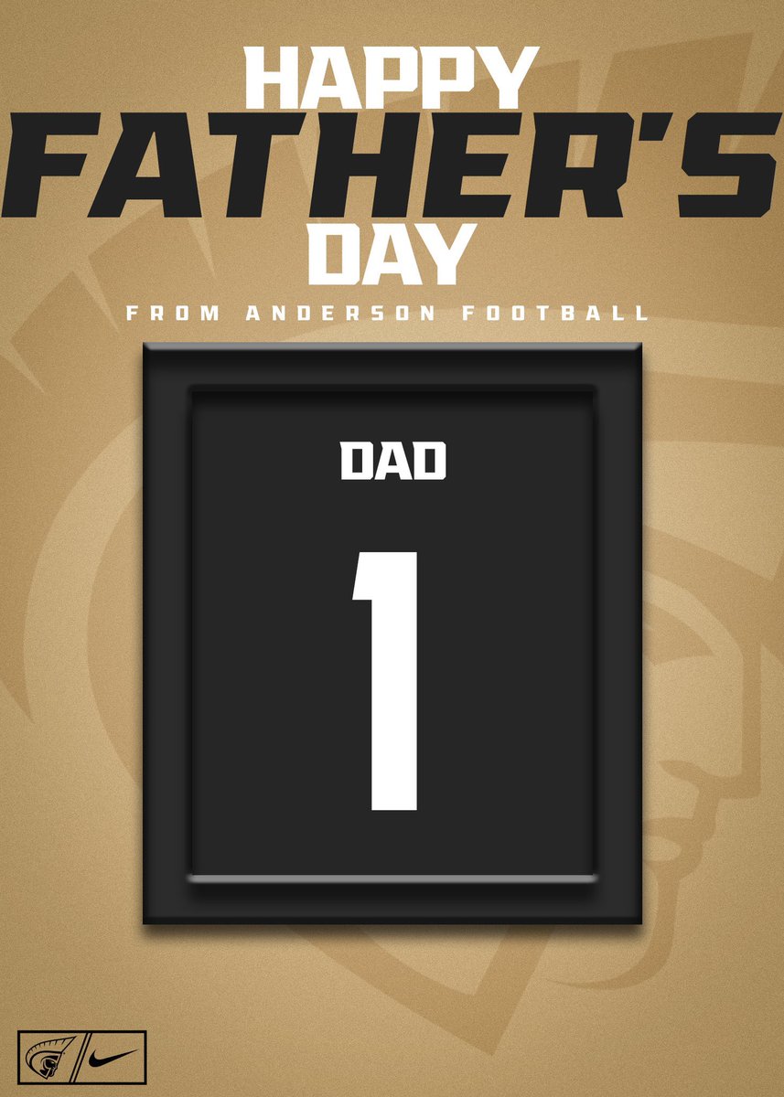 Proverbs 23:24 - The father of a righteous child has great joy; a man who fathers a wise son rejoices in him. Happy Father’s Day from Anderson Football!