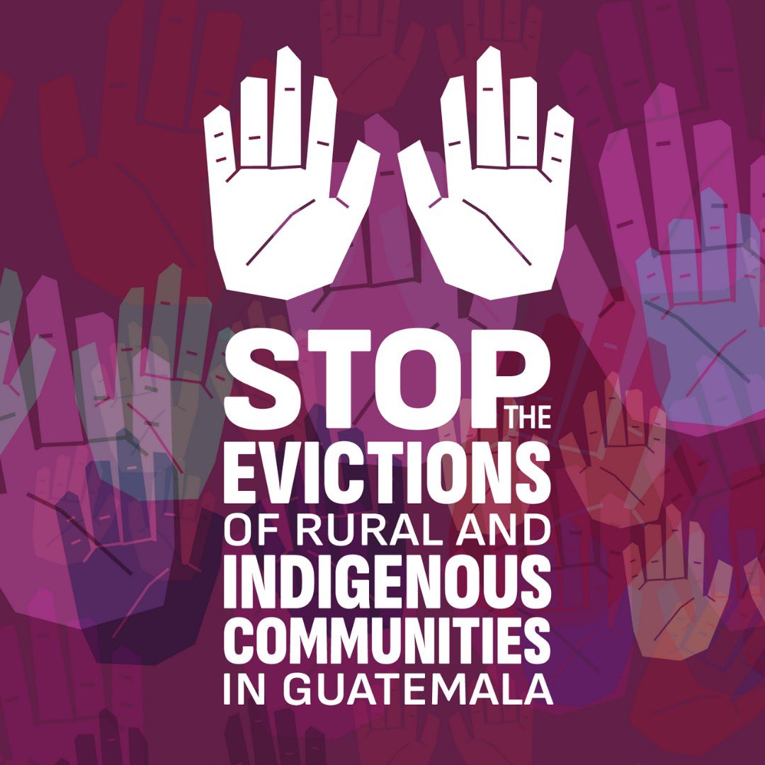 LandRightsNow's tweet photo. In ONE week national elections are taking place in Guatemala. ⏰ The elections come during an epidemic of evictions, which are ravaging Indigenous lands. ❌ Countless households face poverty if these evictions move forward. https://t.co/Q6Yy7jEg4d
