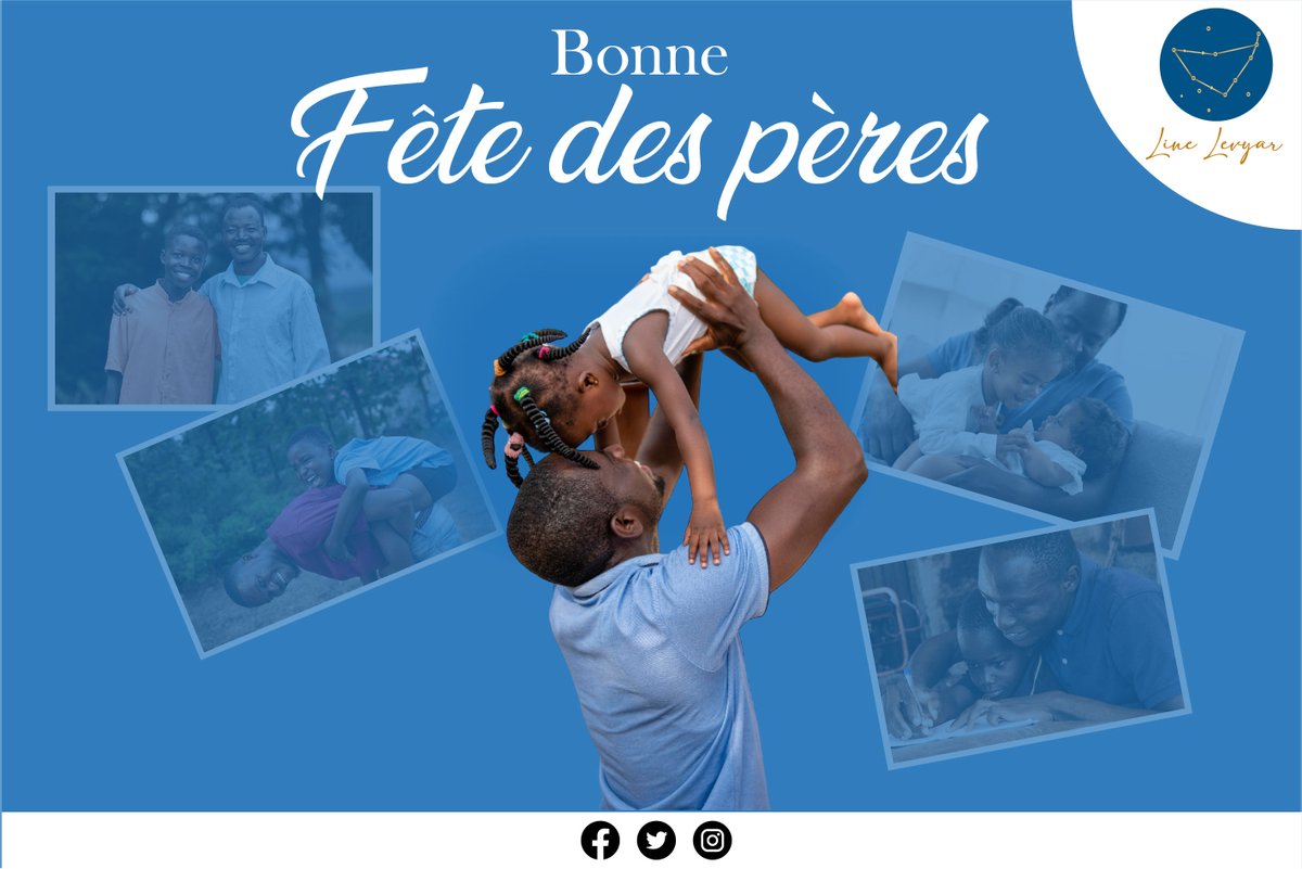 LineLevyar's tweet photo. A Father is someone you look up to no matter how tall you grow.
Happy Father's Day to all dads! 💙
#linelevyar #camélia #FatherDay #fetedesperes #Cameroun #fêtedespères https://t.co/9kHxTiPnF9