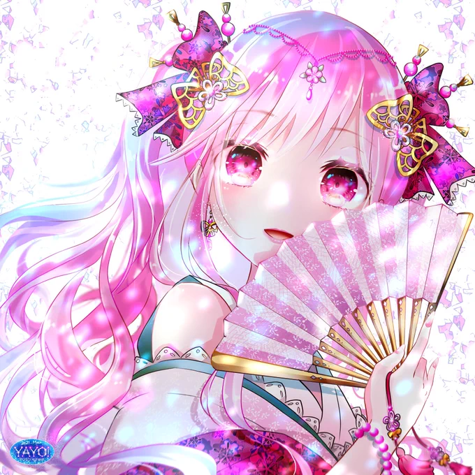 #あなたのぴんく色の作品を見せてください 最近はピンク描いてなかったので少し前のですが