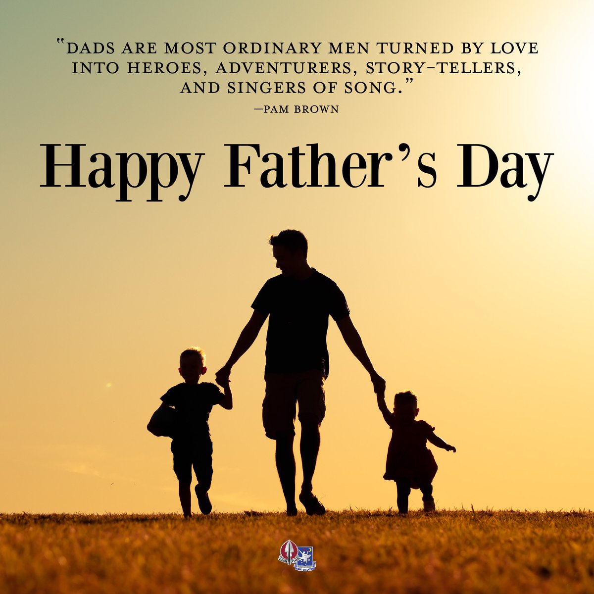 Happy Father's Day! Today we celebrate our amazing Fathers for their selflessness, leadership, and love! To Fathers that proudly serve in the #USArmy, thank you for all you do for Family and Country!
#FathersDay