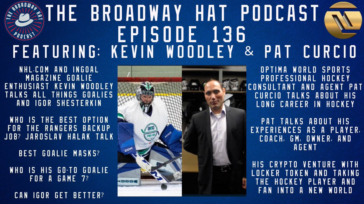 Happy Father’s Day! Catch up on our latest episode while you are out and about today! Two great guests joined! @InGoalMedia goalie enthusiast @KevinisInGoal & @optimaws/@LockerToken founder @Curciopat join the show!
Episode Link⬇️
apple.co/3JcnvlT
#NYR #HockeyTwitter #nft
