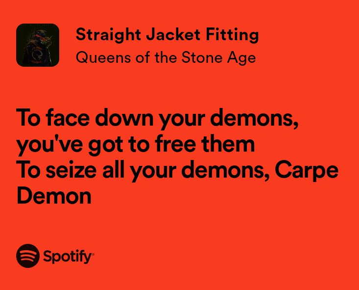 🎶 🔥 @qotsa #CarpeDemon #InTimesNewRoman #StraightJacketFitting
 open.spotify.com/track/15TsOrGq…