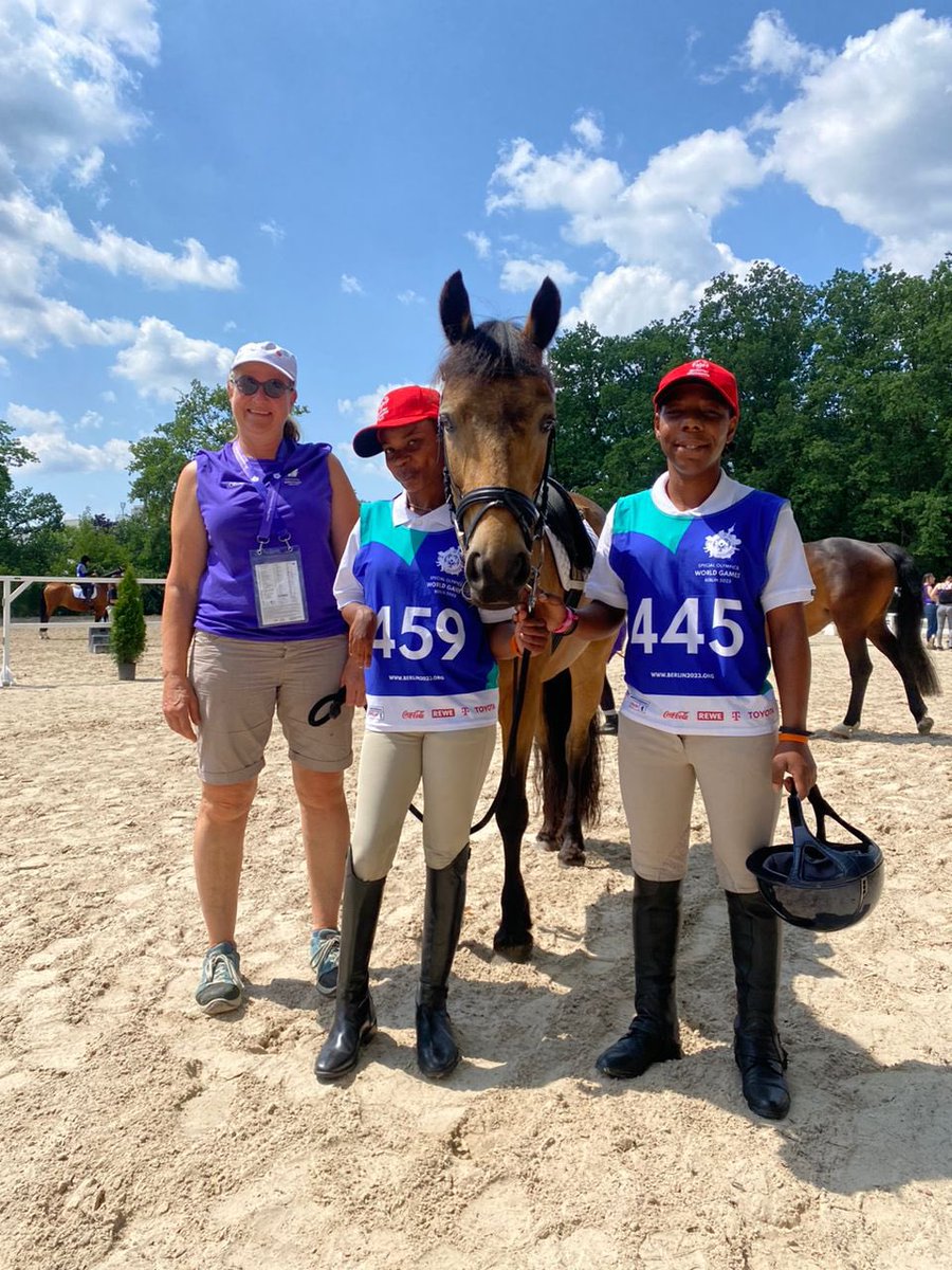 SpecialOlyHT's tweet photo. Today’s Equestrian horse matching; meet their horse, Toffy! 🐴 https://t.co/vJNRQhJMKF