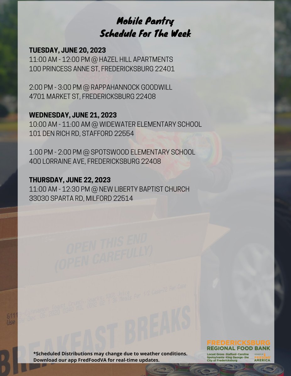 Fredericksburg Regional Food Bank tweet media