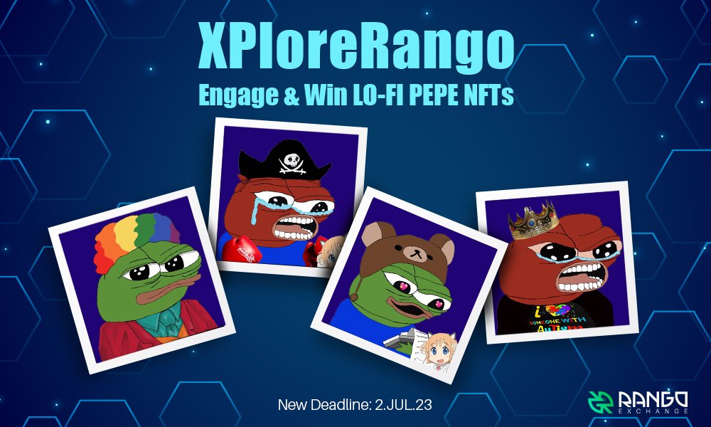RangoExchange's tweet photo. 📢 Exciting News! 📢
We're thrilled to announce the extension of our campaign with @0xmercle for an additional two weeks! 
But wait, there's more! We will also be selecting one lucky winner from the first two weeks of the campaign. Don't miss your chance to be a winner and take part in this  journey with us. 🔥🚀