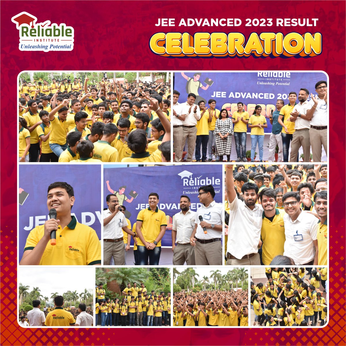 ReliableKota's tweet image. JEE Advanced 2023 Result Celebration

 &quot;Exhilaration Unleashed in Reliable Institute as it Celebrates Outstanding Achievements in JEE Advanced 2023 Results!&quot;

#JEEAdvanced2023Result #JEEAdvanced #ReliableInstitute #KotaCoaching