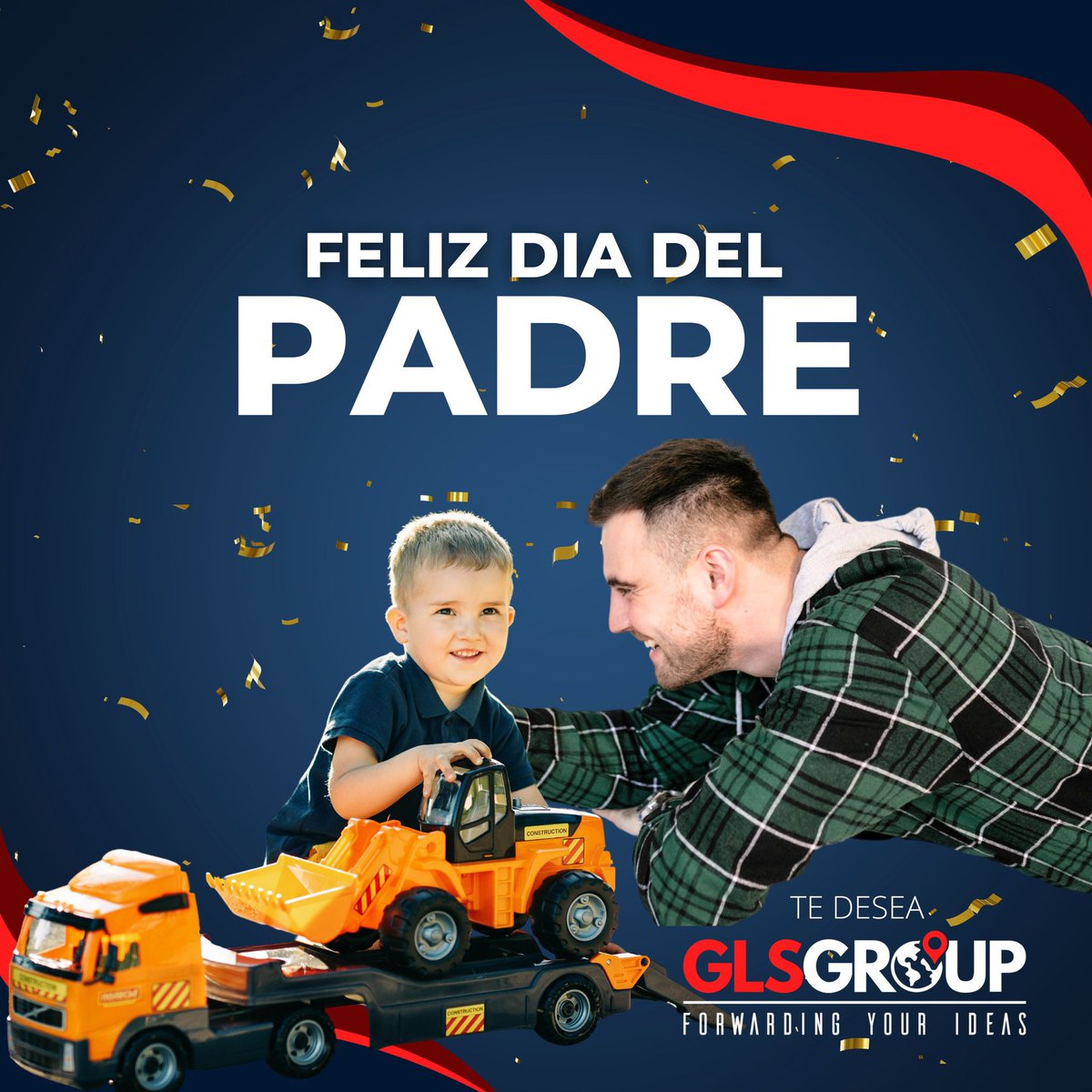 GlsGroupMexico's tweet photo. #GlsGroup les desea a todos los padres del mundo y en especial a nuestros colaboradores que tienen la fortuna de ser padres.
👨👧👦💖Feliz día papá👨👧👦 👑 https://t.co/jJX0r94GLR