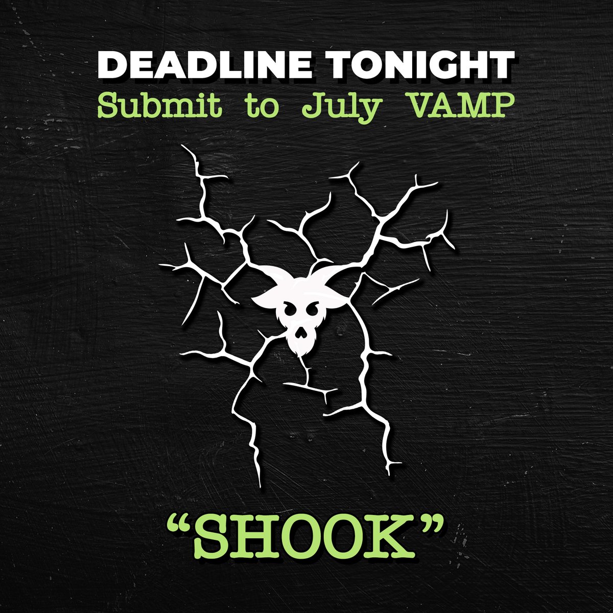 Get your story in by midnight and you just might shake things up at the Whistle Stop next month. 

Submission page: sosayweallonline.submittable.com/submit