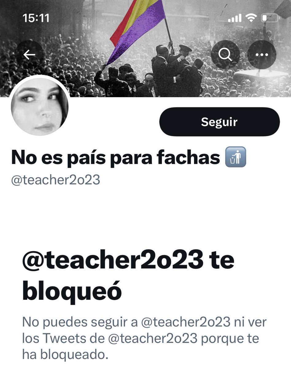 Me encanta que cierta gente me bloquee…
Sobre todo, después de que bloqueen su cuenta por mi denuncia! 😉😂