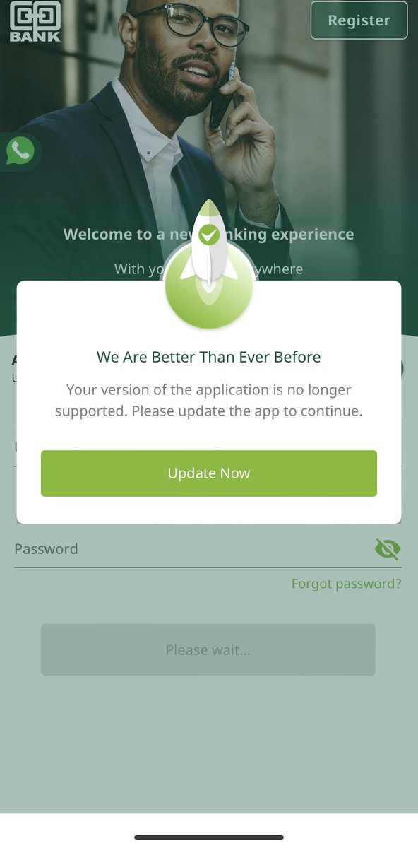 njerikahuha's tweet photo. @Coopbankenya why is you app not working keep saying need an update but then there is no update available https://t.co/WOgmYZntrA