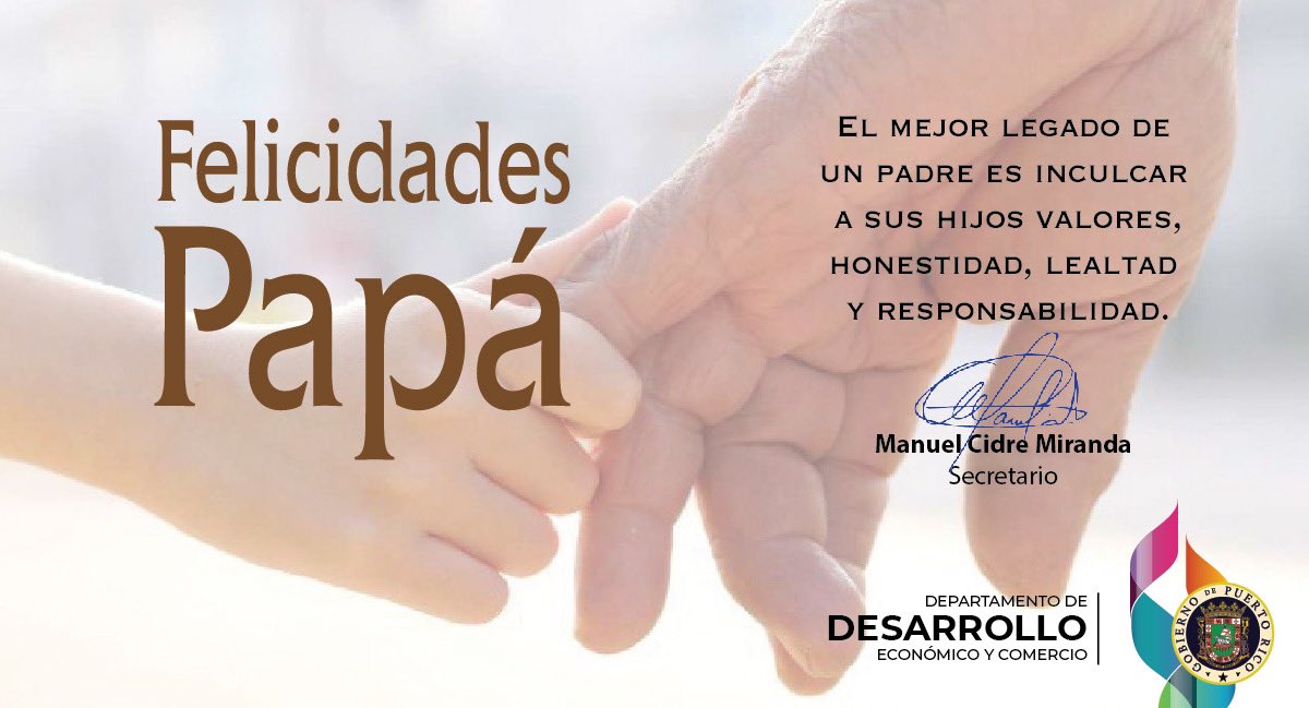 Agradecidos por tu ejemplo e inspiración. ¡Feliz Día de los Padres!