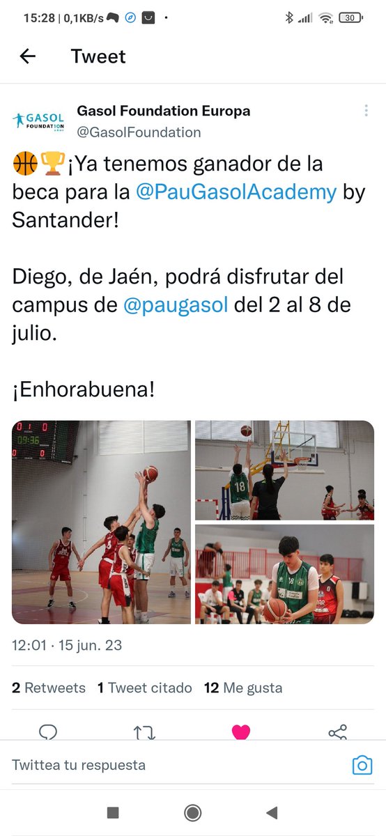 @GasolFoundation @PauGasolAcademy @paugasol Gracias por vuestro apoyo! Por aquí hay gente muy buena...