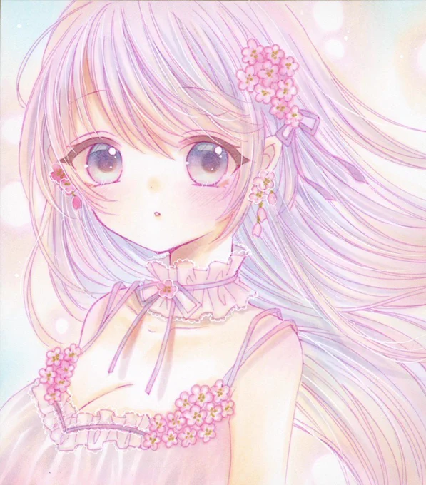 #あなたのぴんく色の作品を見せてください あんまりぴんく描いてなくてびっくり