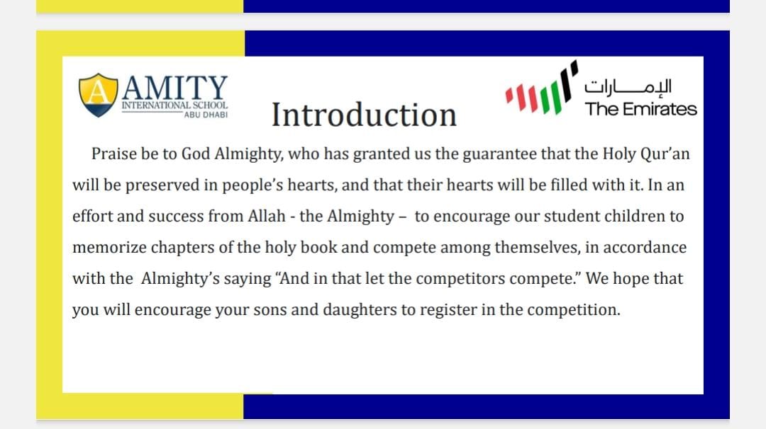 Islamic Studies at Amity Abu Dhabi tweet media
