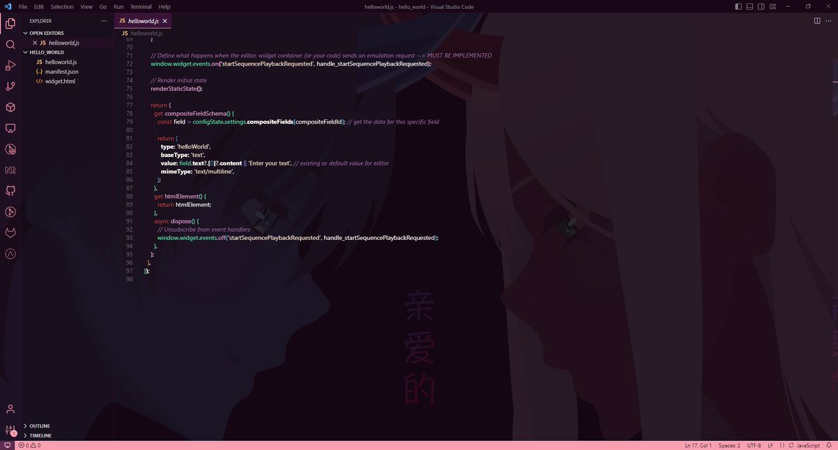 SanlarisMusic's tweet image. In Love con mi tema de #VisualStudioCode :3