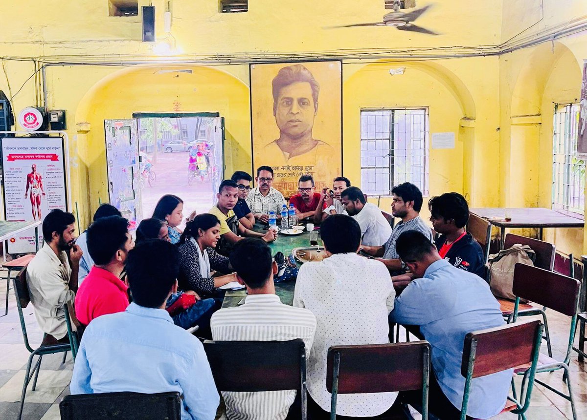 JobayerProdhan's tweet photo. পার্বত্য চট্টগ্রাম চুক্তি বাস্তবায়ন আন্দোলনের লক্ষ্যে আগামী ২১ জুলাই ২০২৩ শুক্রবার ছাত্র-যুব সমাবেশ সফল করার লক্ষ্যে বাংলাদেশ ছাত্র ইউনিয়ন, আদিবাসী ছাত্র সংগ্রাম পরিষদ, বাংলাদেশ যুব ইউনিয়ন, বাংলাদেশ যুব মৈত্রীসহ অন্যান্য কয়েকটি সংগঠনের সাথে মধুর ক্যান্টিনে মতবিনিময় সভা। https://t.co/wrBlJrWXId