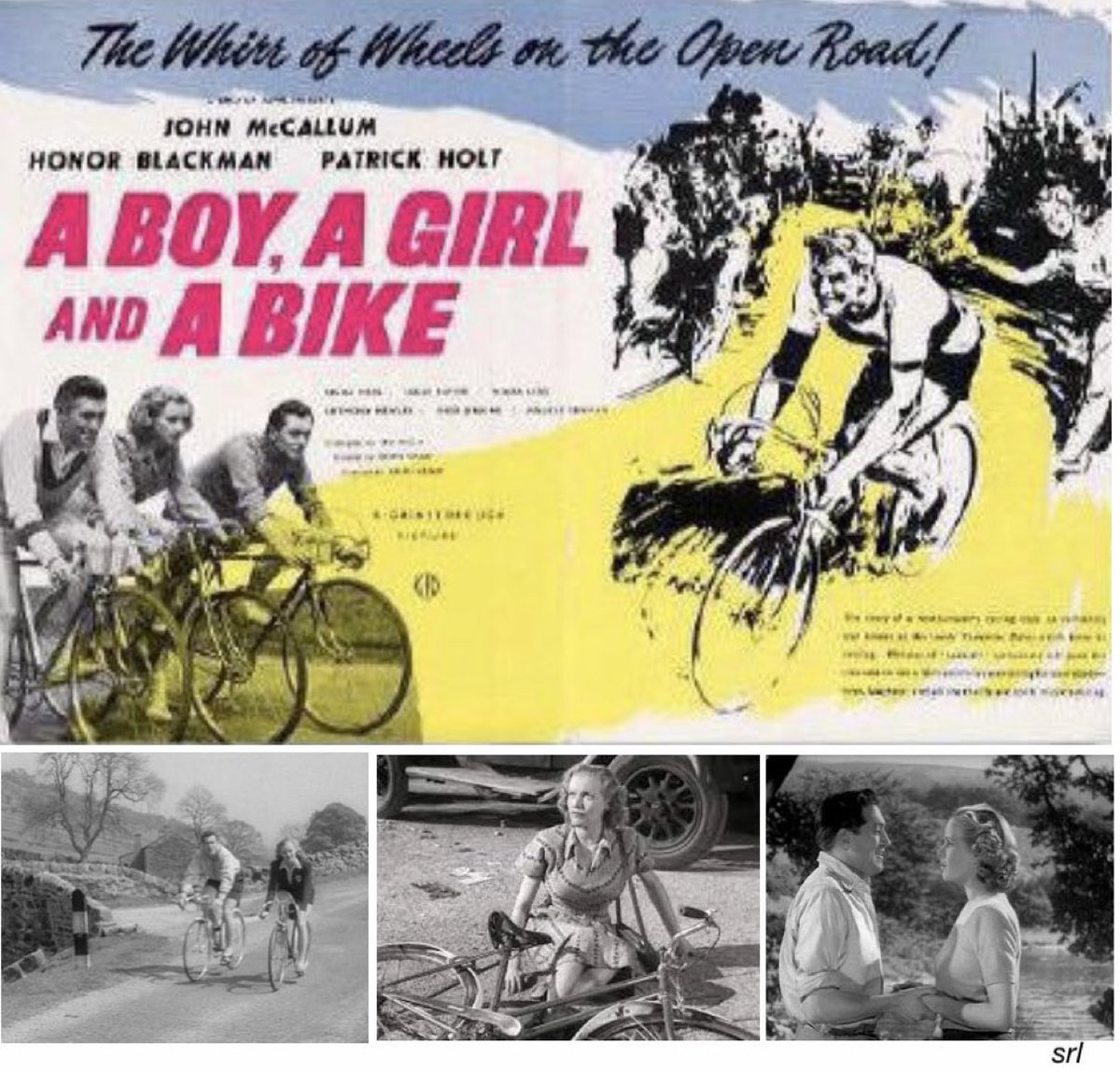 SaveRedlandLibr's tweet photo. 3:10pm TODAY on @TalkingPicsTV

The 1949 film🎥 “A Boy, a Girl and a Bike” directed by #RalphSmart from a screenplay by #TedWillis and based on a story by Ralph Keene &amp; John Sommerfield

🌟#JohnMcCallum #HonorBlackman #PatrickHolt #DianaDors #MauriceDenham https://t.co/3lbUQ3BZEK