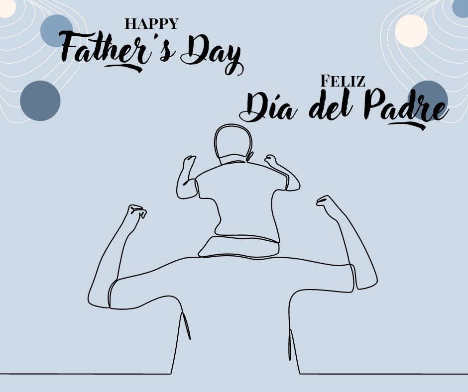 Wishing our BCE dads a fantastic Father's Day!

¡Les deseamos a nuestros papás de BCE un Día del Padre fantástico!