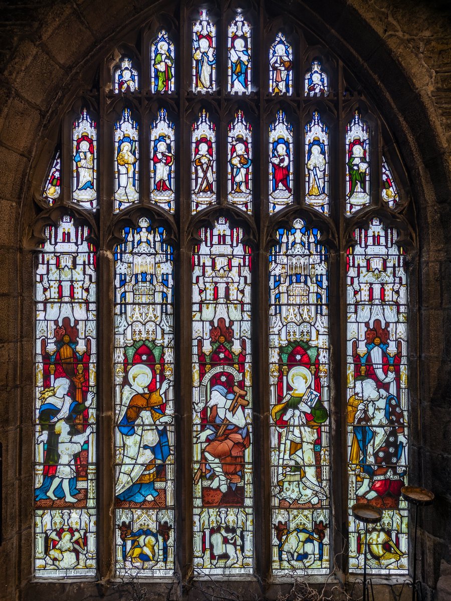 For #StainedGlassSunday today, here's the rarely seen Barnabas Chapel window, hidden from public view behind the organ. Come and see the rest of the windows any day between 12pm and 4pm or during the Minster Summer Festival - starts Thursday! 

Visit: halifaxminster.org.uk