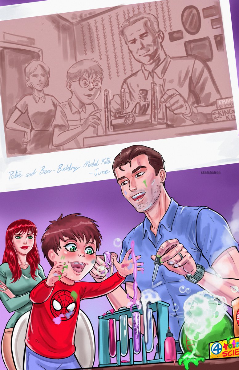 Happy Father's day, to all fathers and father figures out there!
#spiderman #peterparker #MaydayParker #maryjanewatson #spidergirl #SpiderVerse  #marvelcomics