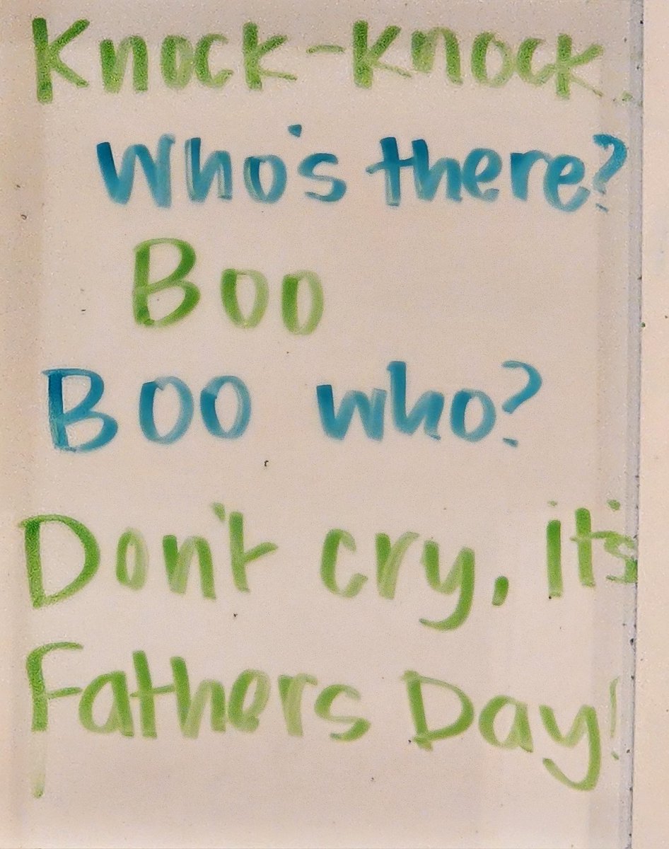 Happy Father's Day to all the Fathers out there!  Seen at my Starbucks this morning and made me smile!