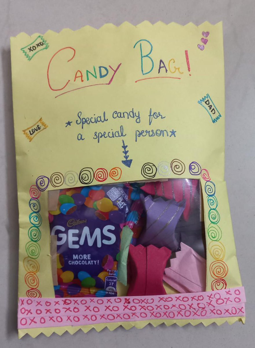 🌟 The sweetest Father's Day surprise from my amazing kids! 🍬🎁 They crafted a fake candy bag just for me, filled with love and imagination!  Love you kidos!!!
#ProudDad #UnconditionalLove #CreativeKids