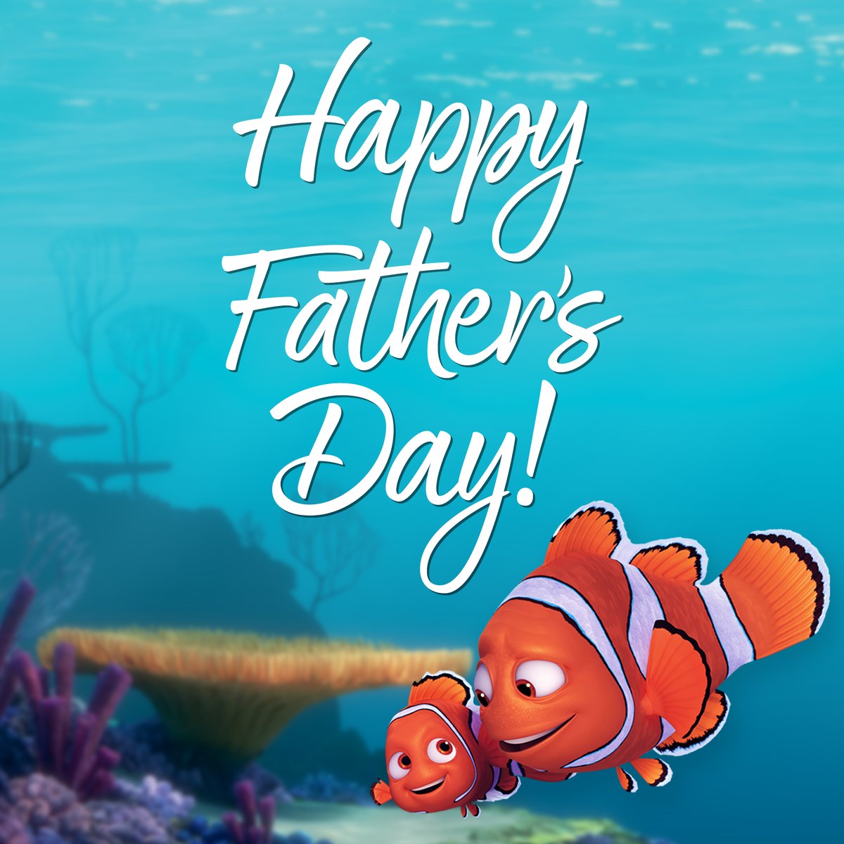 To all the dads who would journey across an entire ocean for their kids, we hope you have a fin-tastic Father's Day!