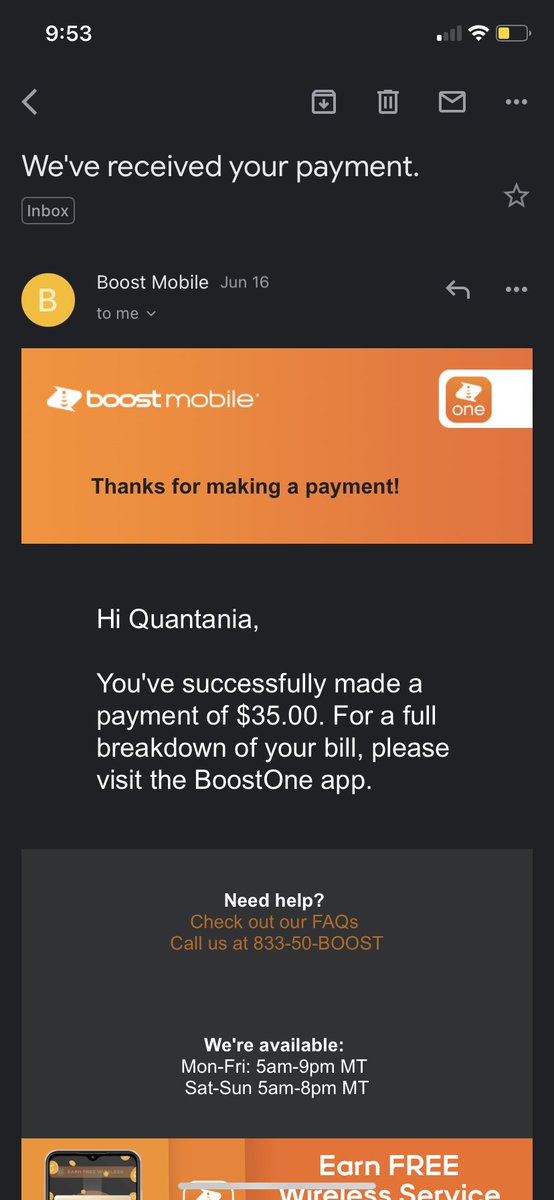 __MsQuant's tweet photo. @boostmobile  took my money friday and still turned my phone off . I’m so mf mad ! Fuck boost https://t.co/vwKqhtHBS5