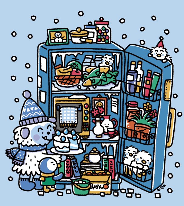 「食べ物 雪だるま」のTwitter画像/イラスト(新着)｜2ページ目