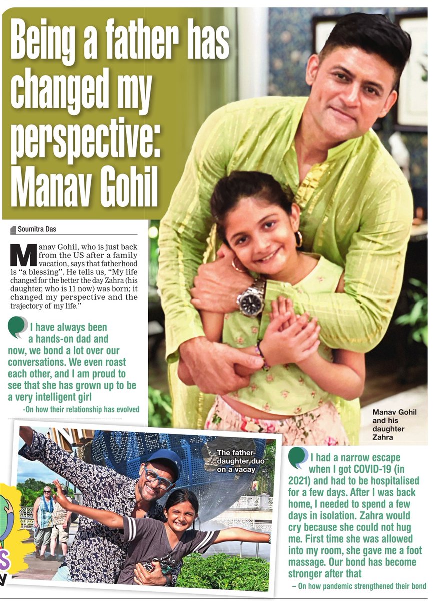 On #FathersDay2023, @manavgohil talks about how his bond with his daughter #Zahra has evolved over the years. #FathersDay #ManavGohil Read: tinyurl.com/npfwaraf