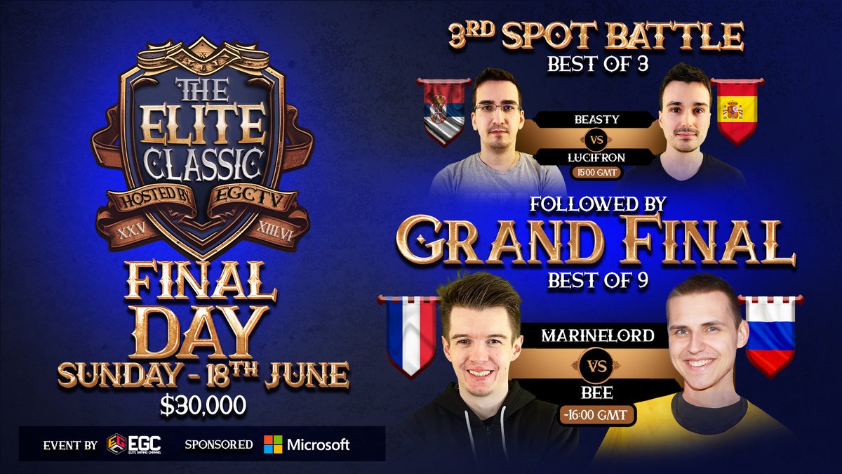 ONE HOUR!
twitch.tv/EGCTV