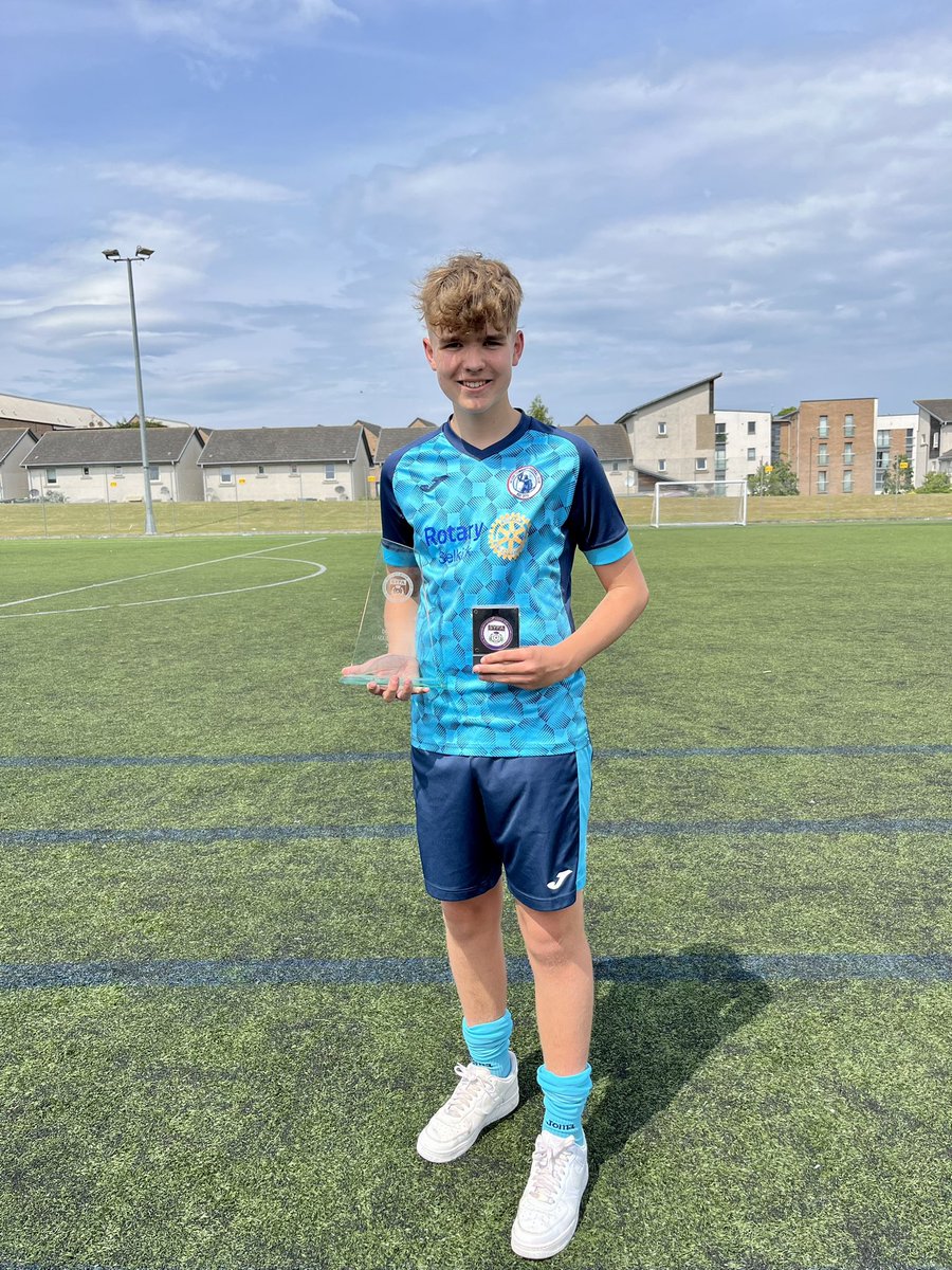 Proud moment today, Marcus helping Selkirk win division 3. 1st time in Selkirk history to win league in Edinburgh.