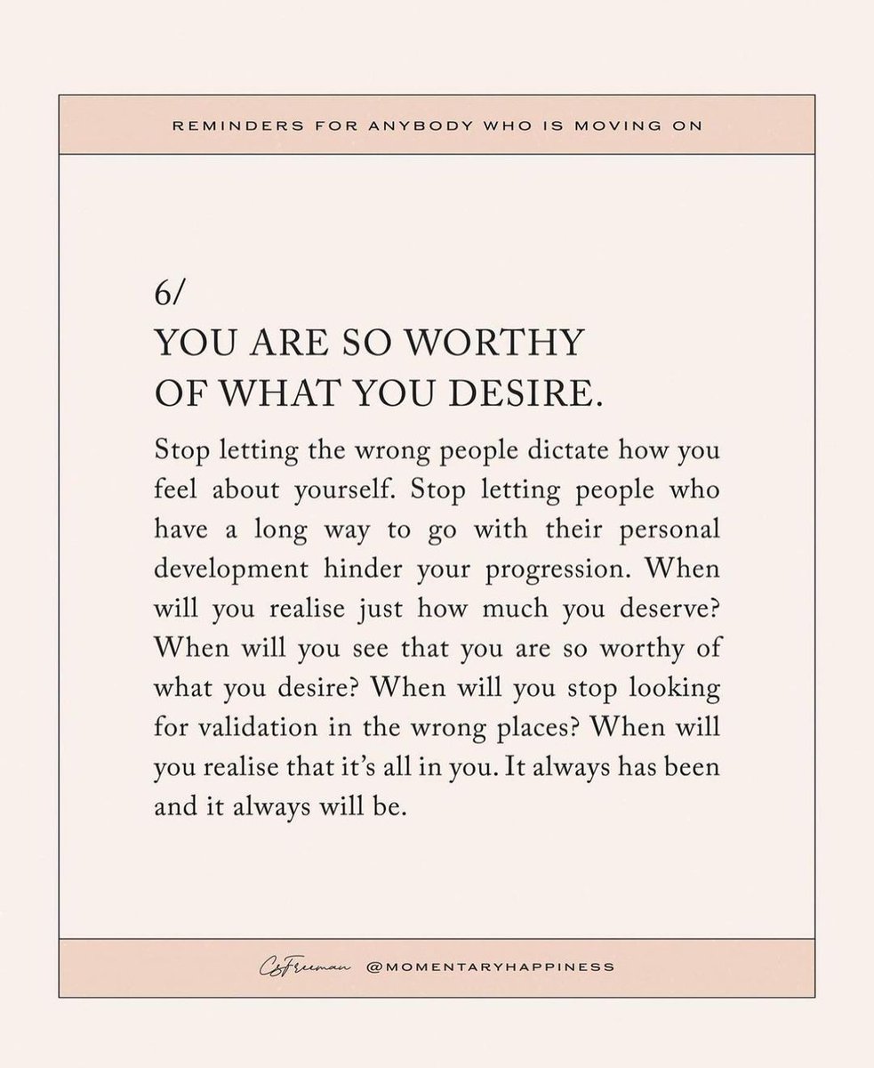 Stop letting the wrong people dictate how you feel about yourself. Stop letting people who have a long way to go with their personal development hinder your progression. 👊