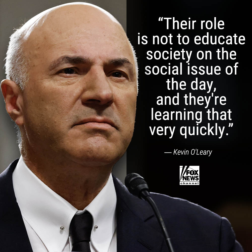 RIPPED TO SHREDS: Shark Tanks's Kevin O'Leary slams left-leaning businesses. trib.al/wBZ2ZBr
