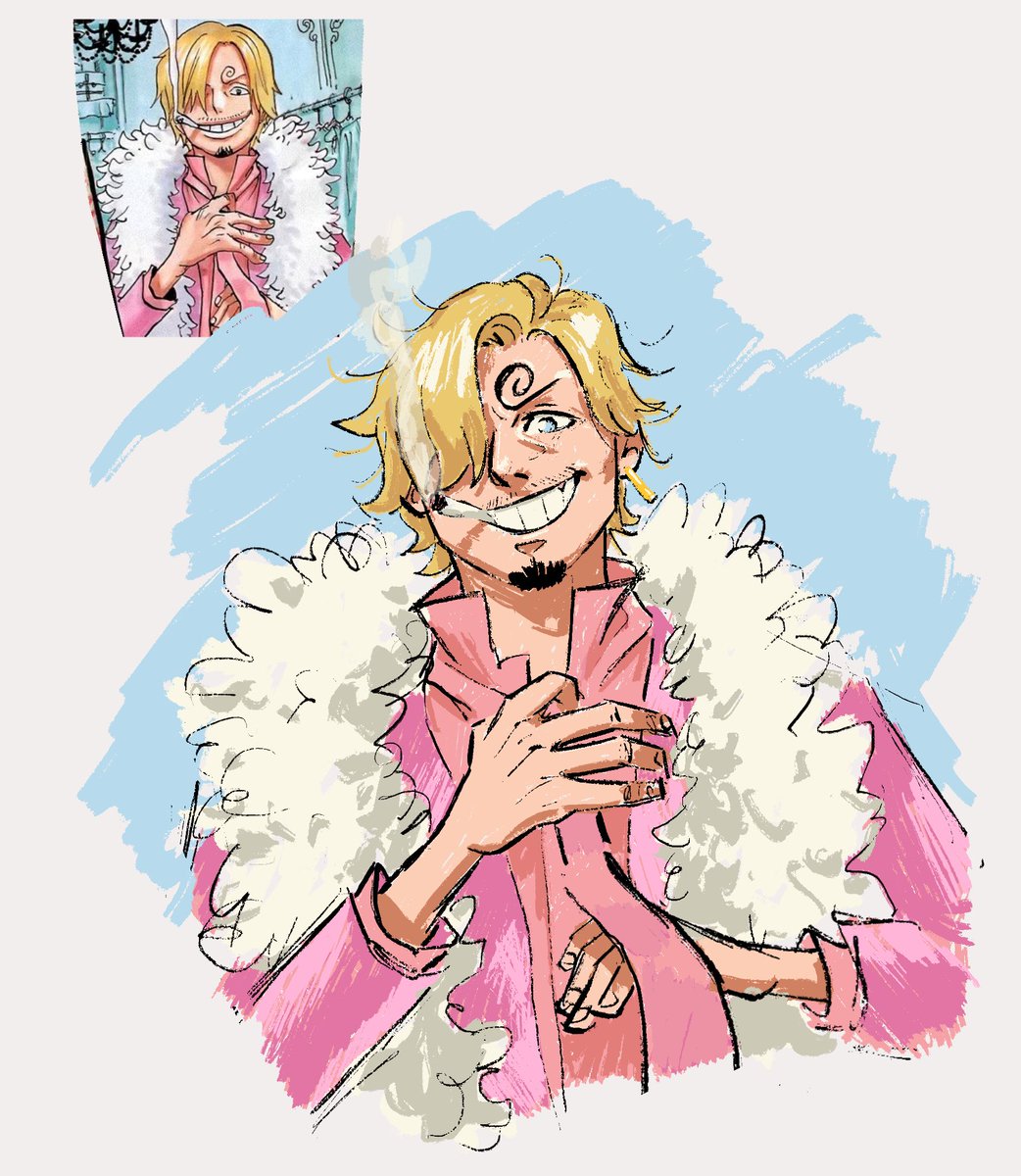 how people with blue eyes look at you #sanji #ONEPIECE #redraw