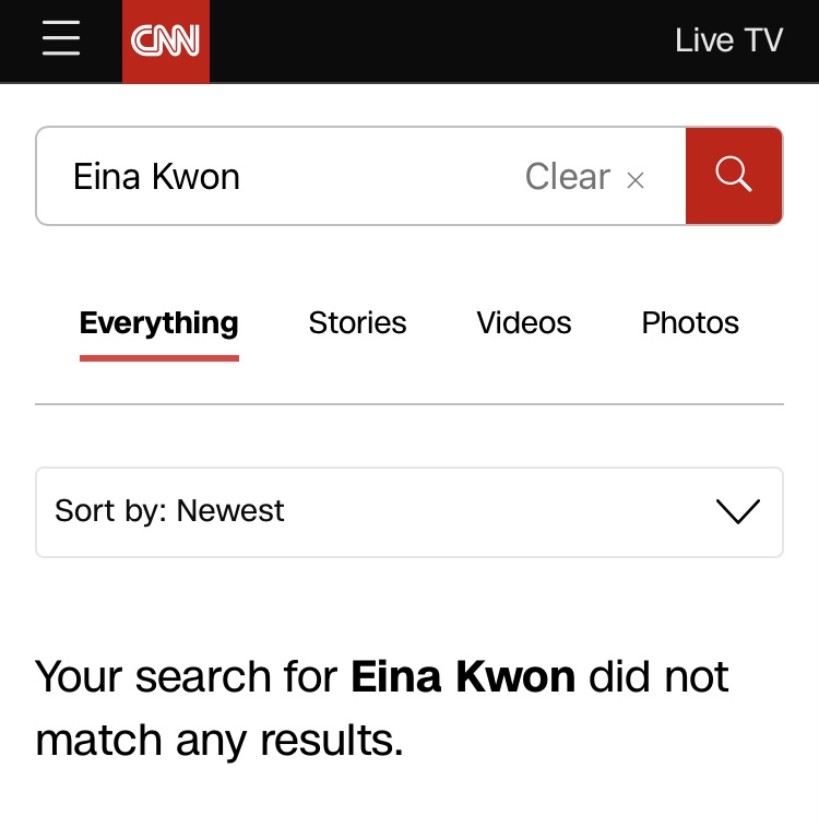 3,659 stories on CNN about George Floyd

0 stories on CNN about Eina Kwon being murdered with her baby in Seattle