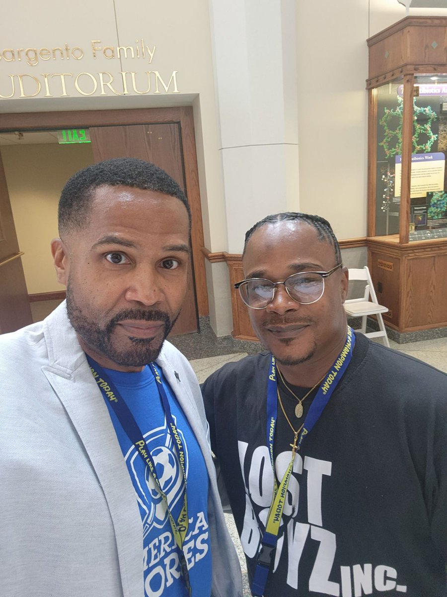 Me and <a href="/IcyJones1/">Icy Ken Jones</a> finally linked. <a href="/AmericaSCORES/">America SCORES</a> meets <a href="/LostBoyzInc/">Lost Boyz Inc.</a> Watch out we taking over everywhere!!😂😂😂 Happy Father's Day my brother