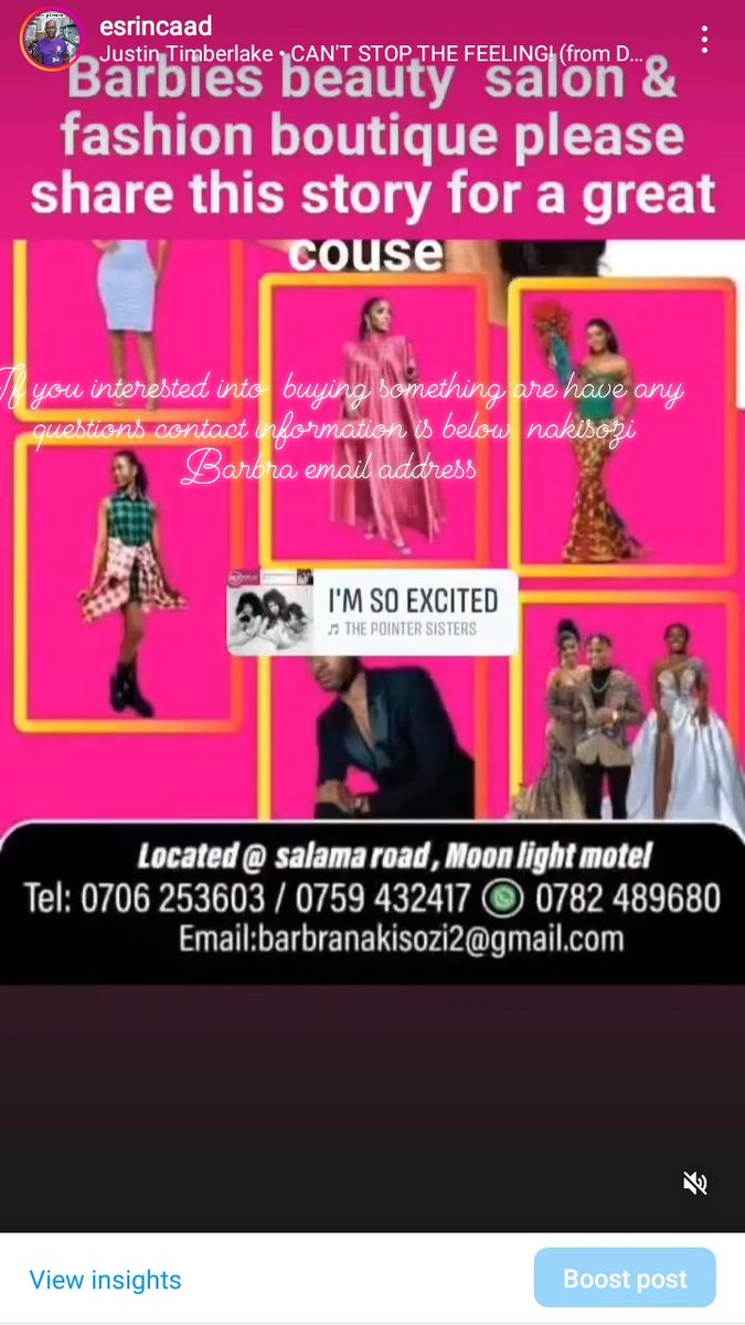 Nakisozi Barbra is a great fashion designer and with her own fashion boutique business