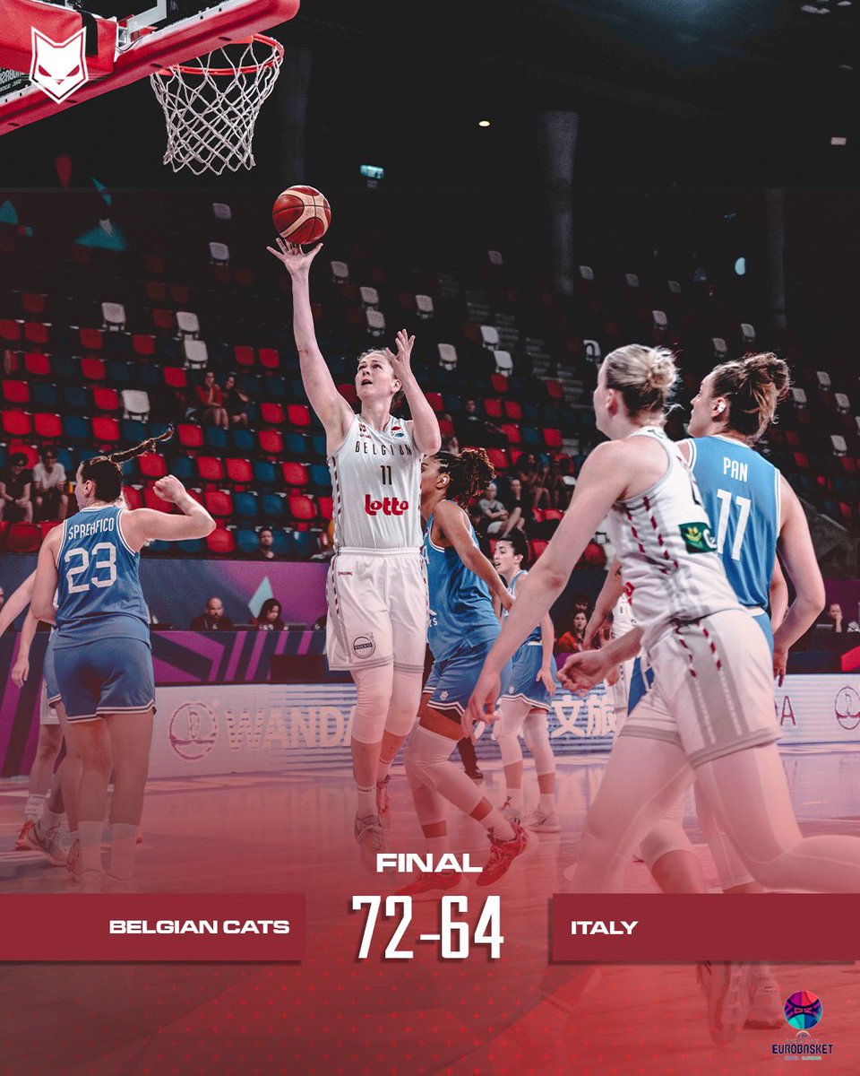 Hard-fought win over Italy 💪

#basketballbelgium  #DareToDream #EuroBasketWomen #hereformore
